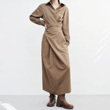 [NONCODE] Muren Wrap Shirt One Piece