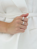 Champagne Moon NEW Silver (W) Chunky Ring M