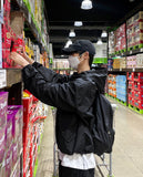 Summer barfice side banding wind hood jacket