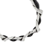 [LAN ARCHIVE] Flat Leather Chain Bracelet