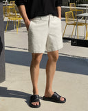 Span banding cotton shorts