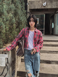 Heb Check Crop Cutting Shirt
