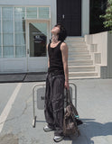 [LANARCH] Waffle Henley Neck Sleeveless