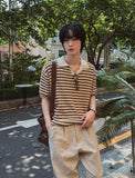 Casey color blocking short sleeve knit