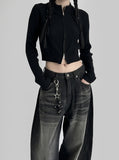Fob Knit Two-Way Zip Up