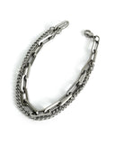 Beta layered chain bracelet