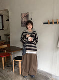 Sakki pin tuck wide cotton pants