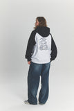 Drive Bunny Raglan Embroidered Hoodie