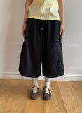 [unisex] Ninin Pocket Bermuda Banding Pants