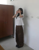 Pite Diagonal Cargo Pocket Wide Pants