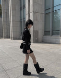 Caco Lace Span Mini Skirt