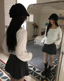 Elon Wool Pleated Mini Skirt