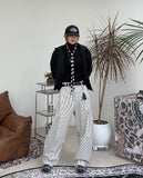 Poen Stripe Curved Pants