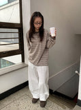 [unisex] Maje Stripe Over Long Sleeve Tee