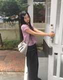 Ridge Check Puff Shirring Blouse