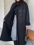 Metir High-Neck Dumble Mustang Double Long Coat
