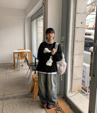 Haneun Parachute Wide Denim Pants