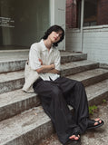 Dekki cropped tweed half shirt