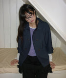 Yukomi Three Quarter Button Nylon Double Jacket
