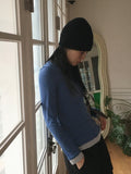 Arts Color Matching Layered All-in-one Crop Long Sleeve T-Shirt