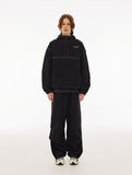 Color Matching Stitch Hood Anorak