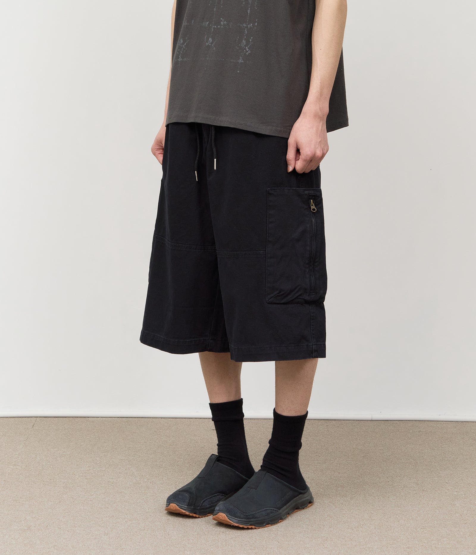 【HI FI FNK】Bake Zipper Cargo Bermuda HI FI FNK(ハイファイファンク) - ベイクジッパーカーゴ