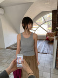 Loini Ribbed Layered Sleeveless