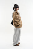 Luna detachable hood loose fur jacket