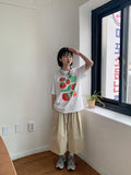 Ogen Tomato Printing Over Short Sleeve Tee