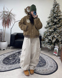 Kira Vintage Quilted Hooded Jumper