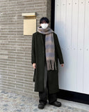 Wool pattern muffler
