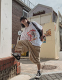 Light Robot Printing Short Sleeve T-shirt