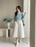 Emd V-neck Angora Knit Cardigan