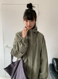 Reget Hood Long Bomber Jacket