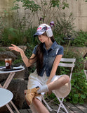 Our Washing Cropped Denim Shirt