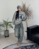 Herique Rivet Cargo Denim Pants