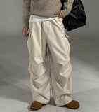 Nude Wool Cargo Pants