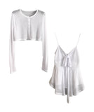 Breeze Sleeveless Cardigan Set
