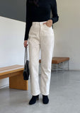 Warm-up Brushed Corduroy Straight Pants