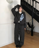 Kitsch Star Check Patch Two-Way Hood Zip-Up