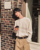 Roach Waffle Henley Neck Long Sleeve