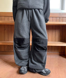 Moriki banding string fleece wide pants