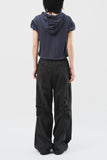 (W) Dub Shirring Wide Pants