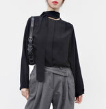 Diant Silky Scarf Blouse