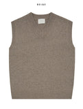 Mauve Lambswool Knit Vest