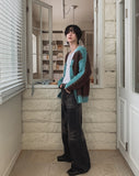 Daven washed black denim