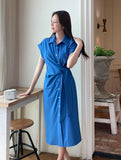 Kozel Roll-up Shirt Wrap One Piece