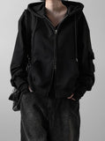 (unisex) Ketrick Pocket Two-Way Hooded Zip-Up