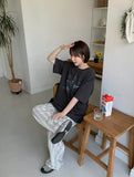 Ringing Star Printing Over Short Sleeve Tee