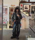 Velky Side Embroidered Denim Pants